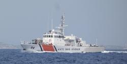 Northern Cyprus Coast Guard cutter that kept an eye on us